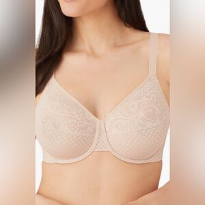 NWOT Wacoal Visual Effects Underwire Minimizer Bra Sand 36J
